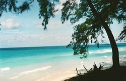 Beach in the Bahamas, long distance private sailing charter.