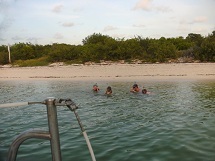 girls swim boca grande july 2015 Key West Sailing