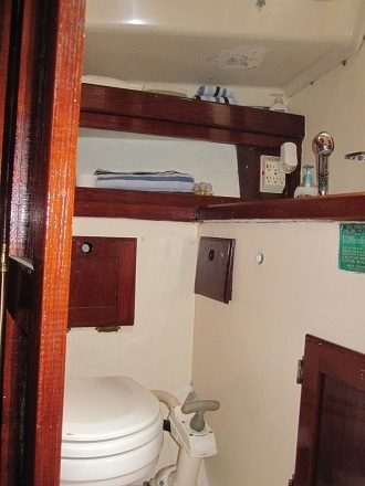 Key West Sailing Adventure Private Sailing Charters Our Boat Obsession V-Birth Bathroom